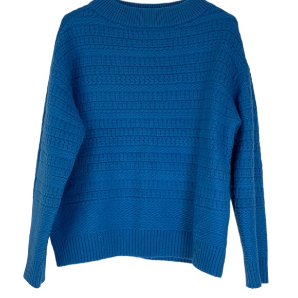 Ann Taylor | Sweaters | Ann Taylor Wool Blend Sweater Royal Blue Size L ...